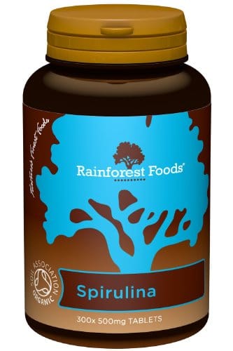 Rainforest Foods Organic Spirulina Tablets 500mg Pack of 300
